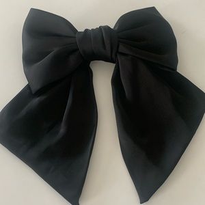 Coquette black hair bow